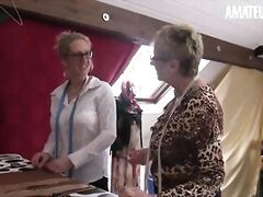 xxxomas - old german ladies fun threesome with lucky man - amateur euro